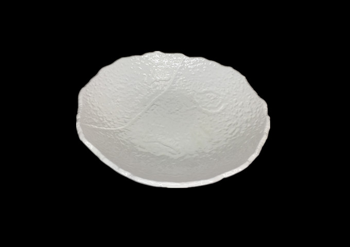 8-1/2" White Round Plate - JLD | White Stone