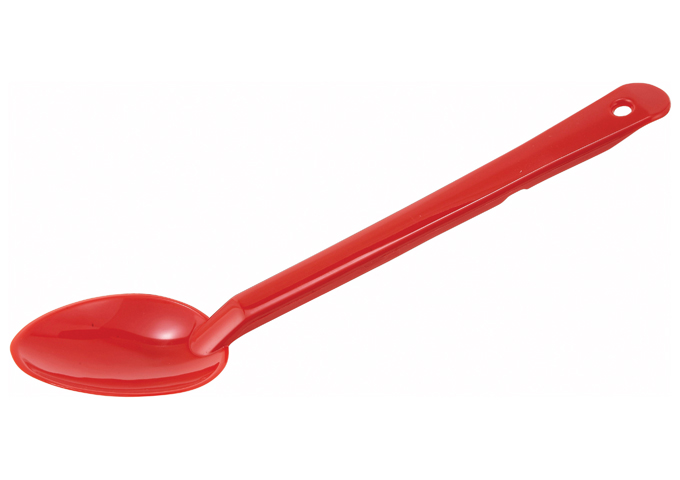 13" Serving Spoon, Red, PC | White Stone