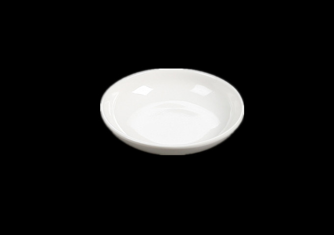 3'' Round White Sauce Dish Melamine | White Stone