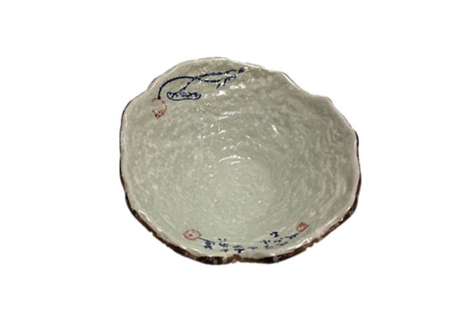 9''  X 2-3/4'' Ceramic Bowl | White Stone