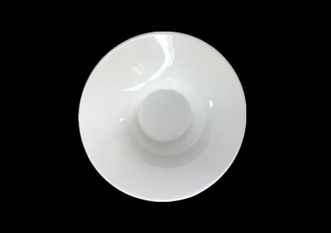 9-1/2'' Ceramic White Bowl - JLD | White Stone
