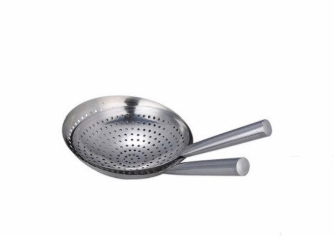 Strainer, Perforated, 9'' Handle,11'' | White Stone