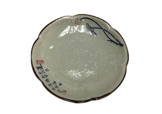 9-3/4'' Ceramic Round Plate, Plum | White Stone