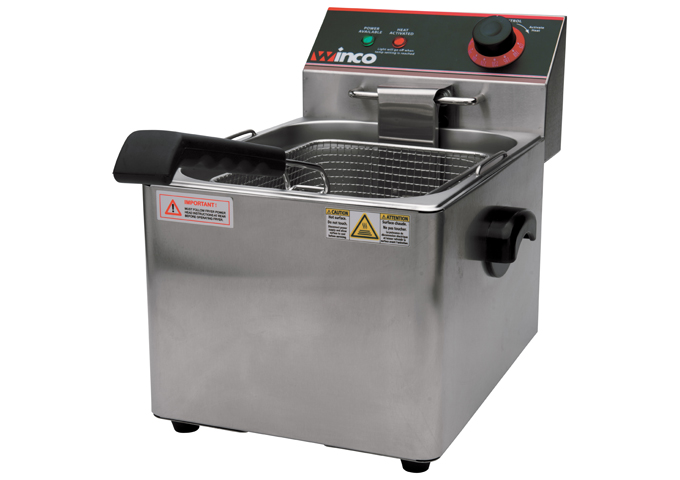 Electric Fryer, Single Well, 16Lbs Capacity, 120V | White Stone