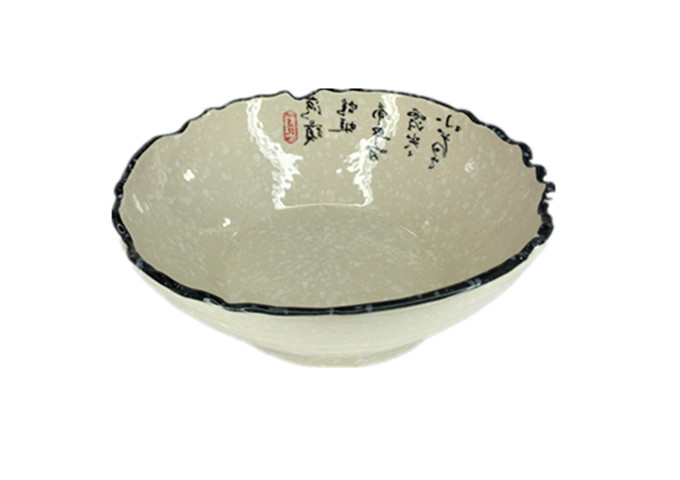 8'' D X 3-1/4'' Ceramic Soup Bowl, Tree Treasure | White Stone