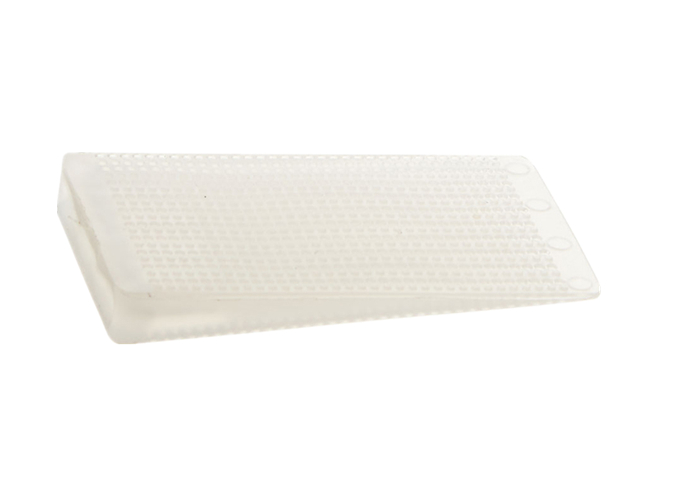 Plastic Table Wedge, Translucent, Hard, PP, 75 Pc Pack | White Stone