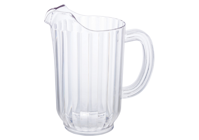32 oz Polycarbonate Water Pitcher, Clear | White Stone