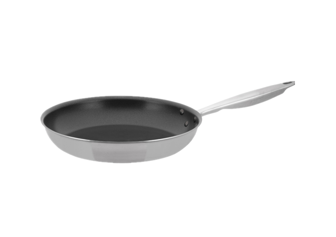 Non-Stick Fry Pan, Metal Handle, 12.5" | White Stone