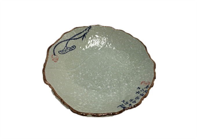 9'' X 1-1/2'' Ceramic Plate | White Stone