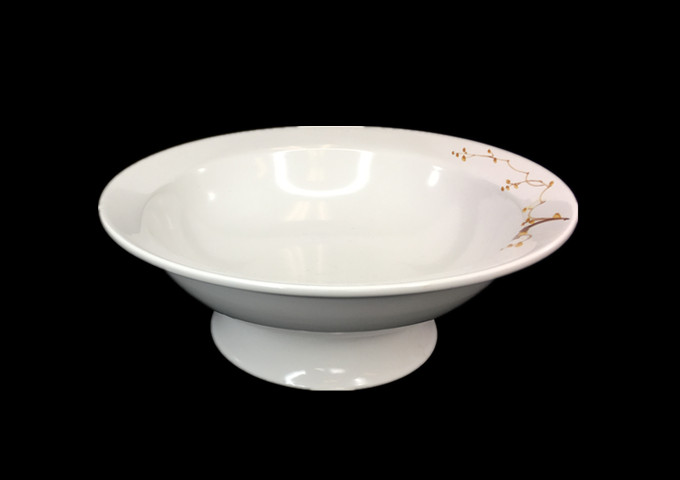Whitestone 8-1/2'' Ceramic Soup Bowl, High Feet-PIS | White Stone