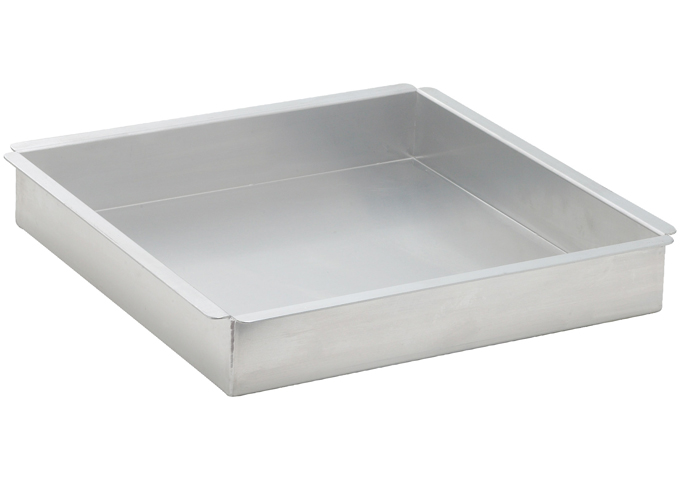 Square Cake Pan, 12″ x 12″ x 2″, Aluminum | White Stone