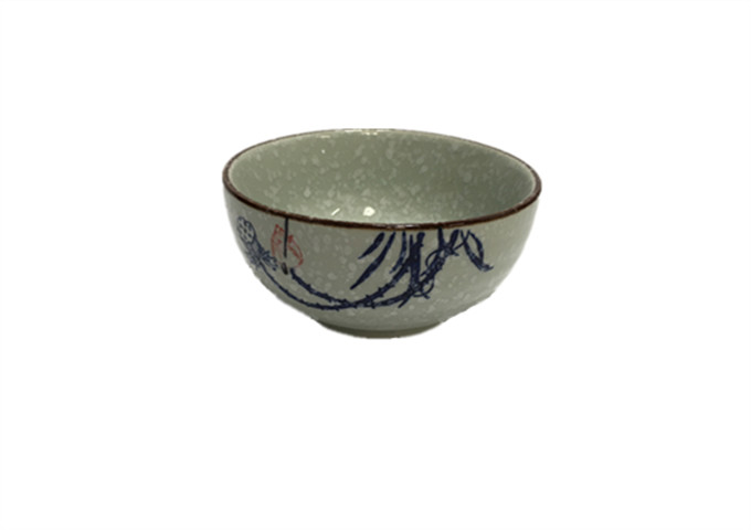 4-1/2'' Ceramic Bowl | White Stone